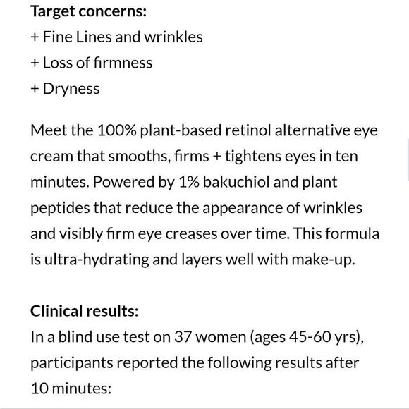 MOON DEW 1% Bakuchiol + Peptides Retinol Alternative Firming Eye Cream - Picture 8 of 13